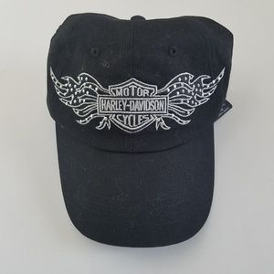 Harley Davidson Bling Black Strapback Cap